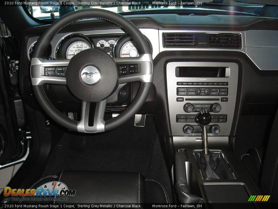 2010 Ford Mustang Roush Stage 1 Coupe Sterling Grey Metallic / Charcoal Black Photo #14