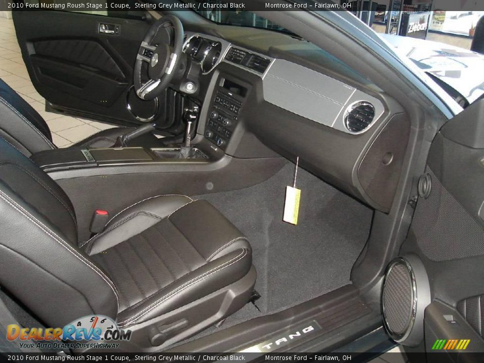 2010 Ford Mustang Roush Stage 1 Coupe Sterling Grey Metallic / Charcoal Black Photo #16