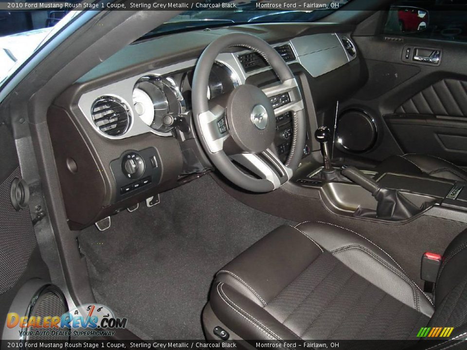 2010 Ford Mustang Roush Stage 1 Coupe Sterling Grey Metallic / Charcoal Black Photo #18