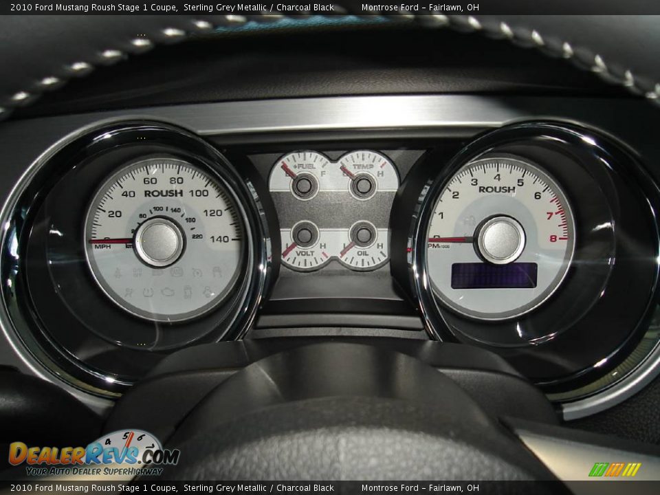 2010 Ford Mustang Roush Stage 1 Coupe Sterling Grey Metallic / Charcoal Black Photo #19