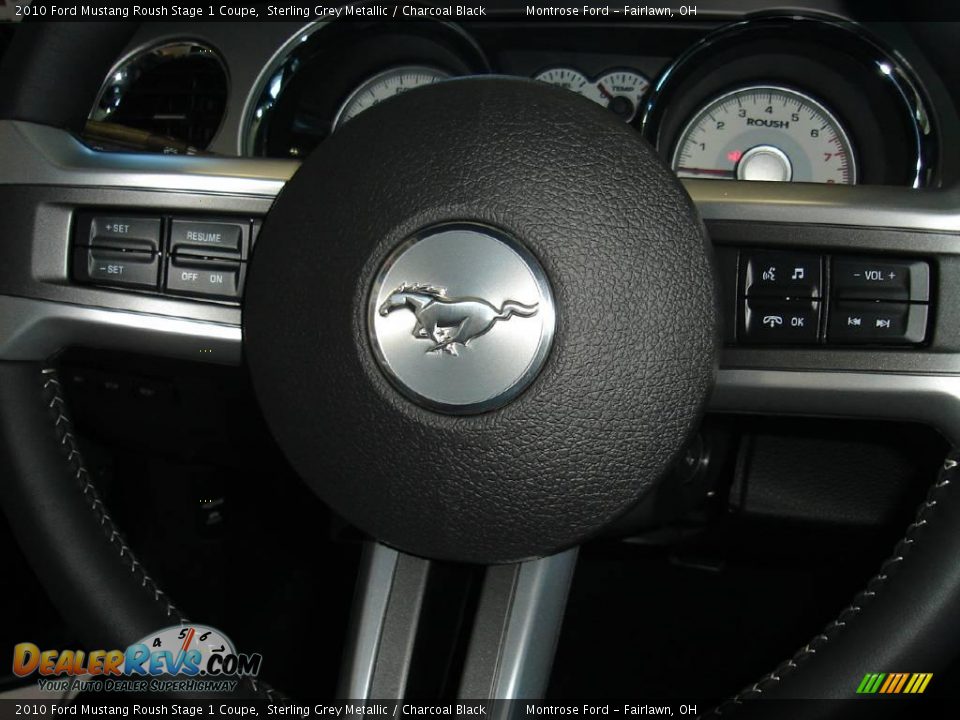 2010 Ford Mustang Roush Stage 1 Coupe Sterling Grey Metallic / Charcoal Black Photo #20