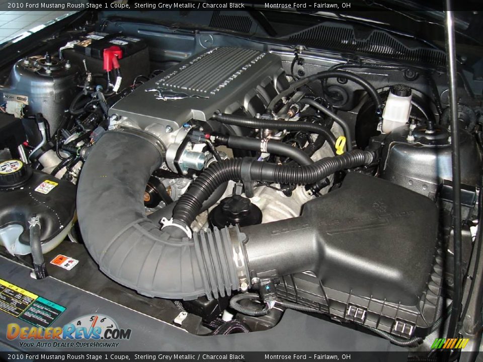 2010 Ford Mustang Roush Stage 1 Coupe Sterling Grey Metallic / Charcoal Black Photo #23