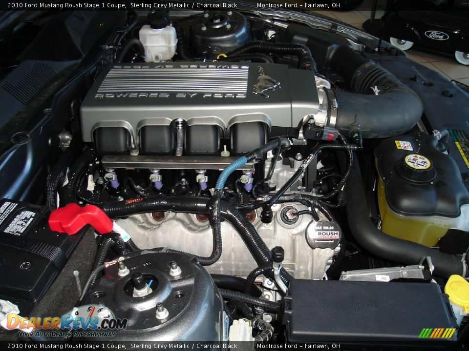 2010 Ford Mustang Roush Stage 1 Coupe Sterling Grey Metallic / Charcoal Black Photo #24