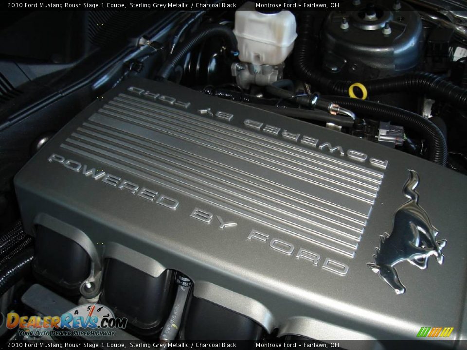 2010 Ford Mustang Roush Stage 1 Coupe Sterling Grey Metallic / Charcoal Black Photo #25