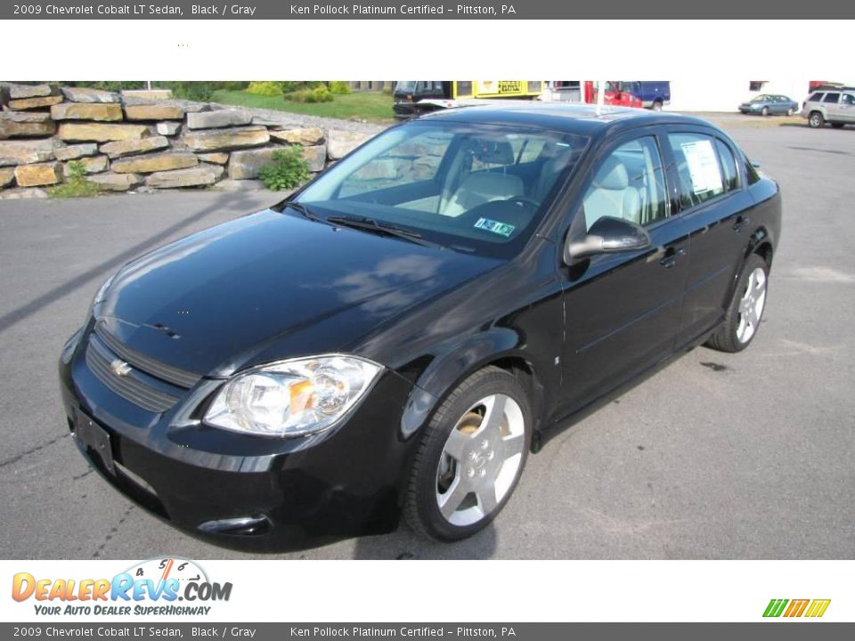 2009 Chevrolet Cobalt LT Sedan Black / Gray Photo #2