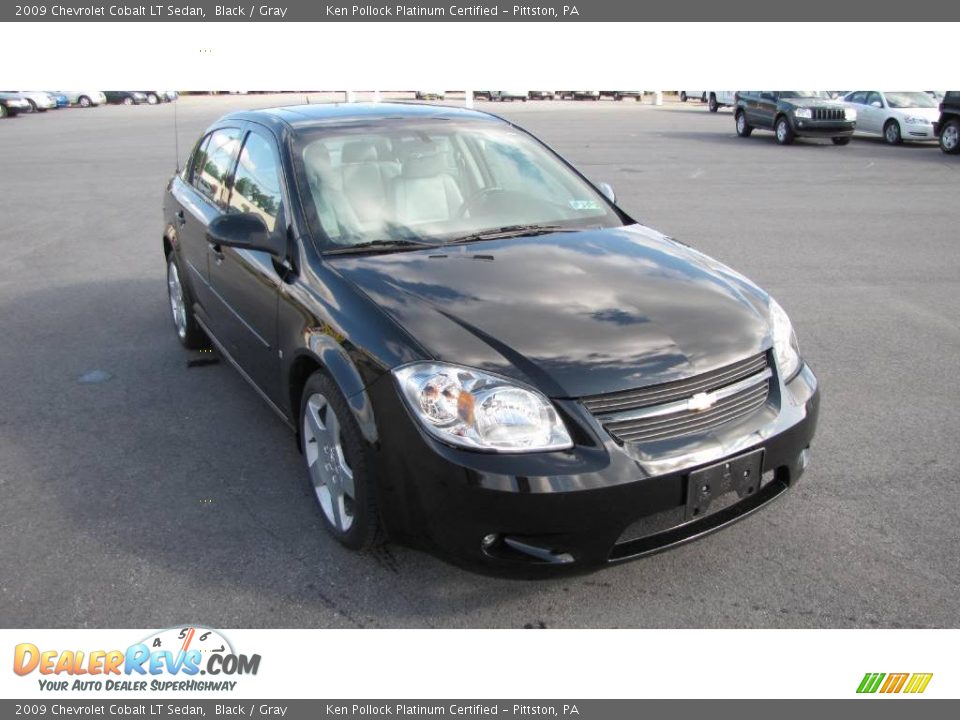 2009 Chevrolet Cobalt LT Sedan Black / Gray Photo #4