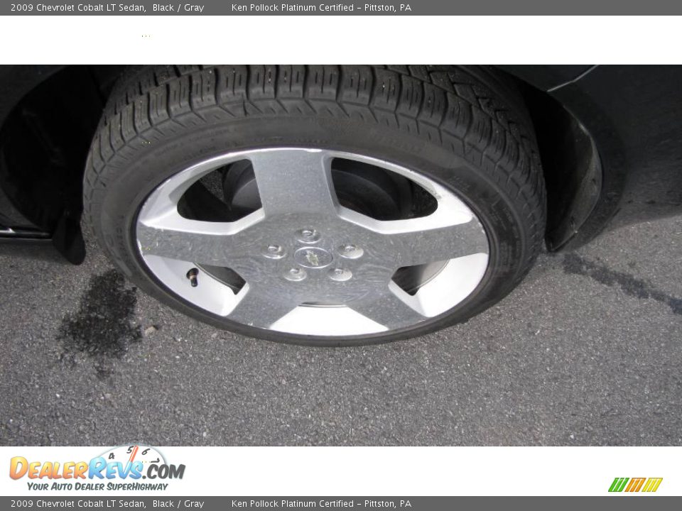 2009 Chevrolet Cobalt LT Sedan Black / Gray Photo #9