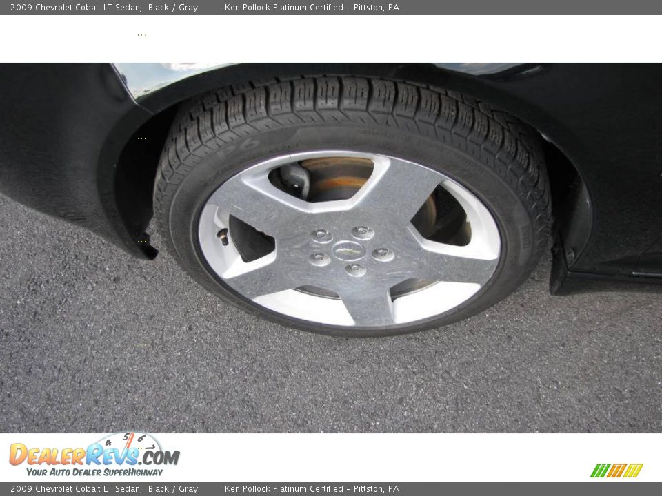 2009 Chevrolet Cobalt LT Sedan Black / Gray Photo #10