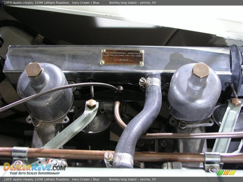 1956 Austin-Healey 100M LeMans Roadster Ivory Cream / Blue Photo #16
