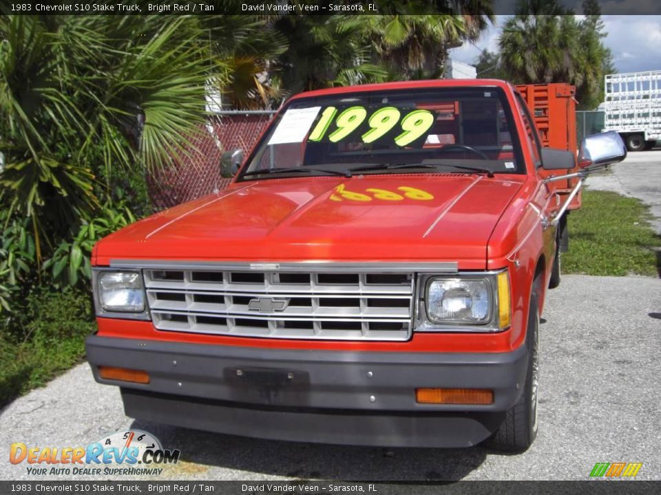 1983 Chevrolet S10 Stake Truck Bright Red / Tan Photo #1
