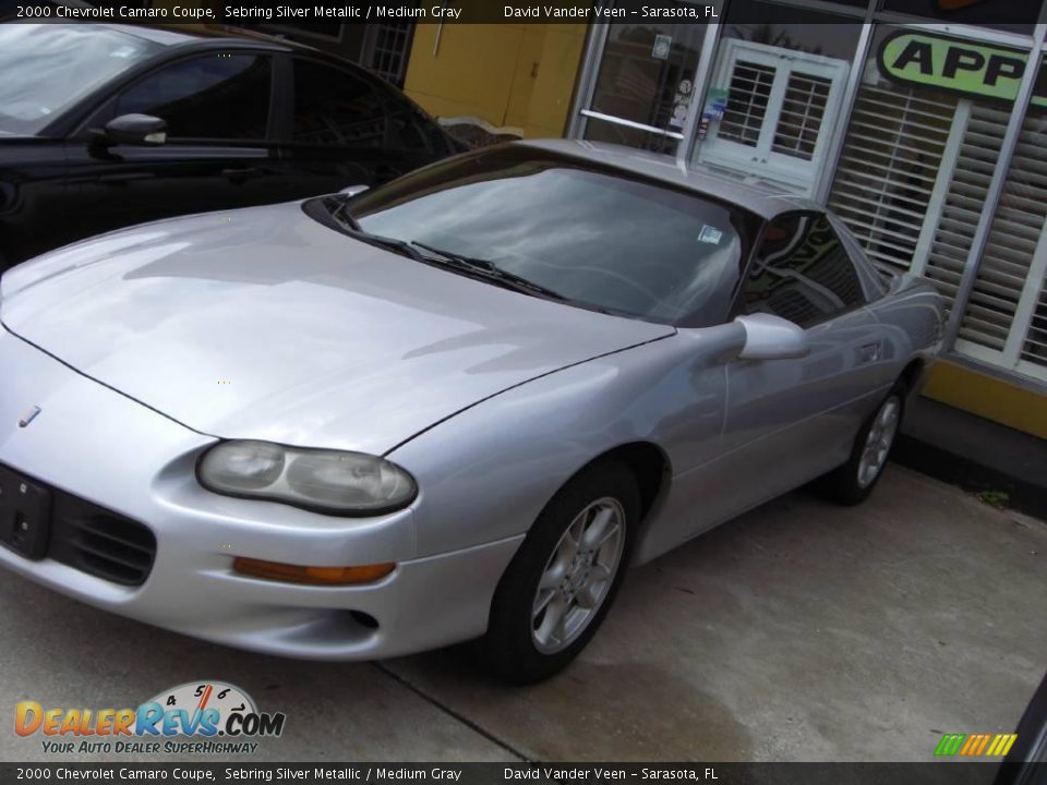 2000 Chevrolet Camaro Coupe Sebring Silver Metallic / Medium Gray Photo #1