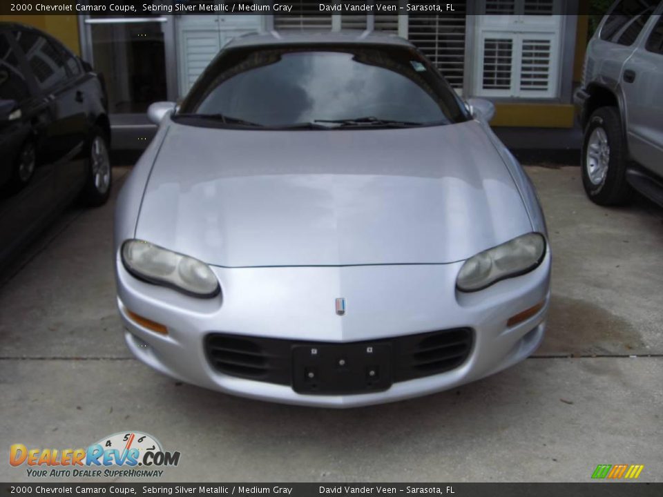 2000 Chevrolet Camaro Coupe Sebring Silver Metallic / Medium Gray Photo #2