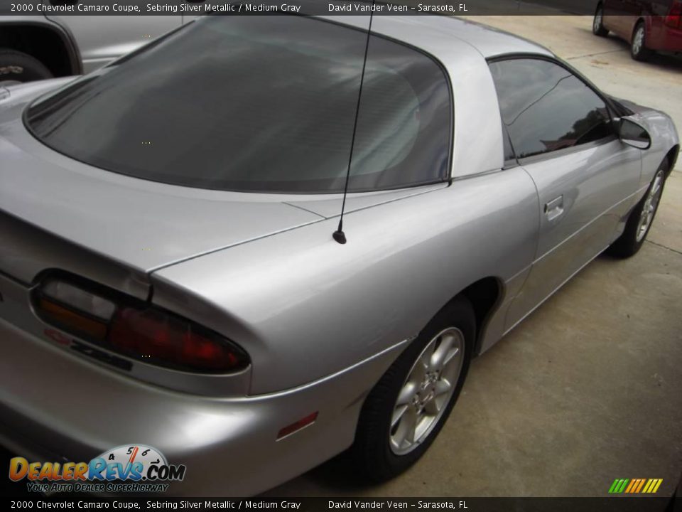 2000 Chevrolet Camaro Coupe Sebring Silver Metallic / Medium Gray Photo #5