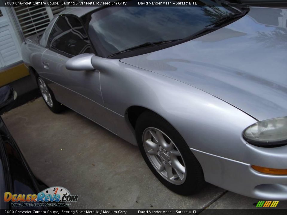 2000 Chevrolet Camaro Coupe Sebring Silver Metallic / Medium Gray Photo #6