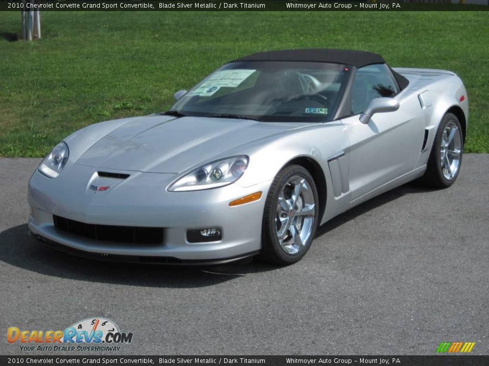 2010 Chevrolet Corvette Grand Sport Convertible Blade Silver Metallic / Dark Titanium Photo #1