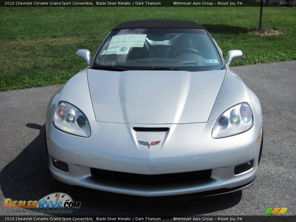 2010 Chevrolet Corvette Grand Sport Convertible Blade Silver Metallic / Dark Titanium Photo #2