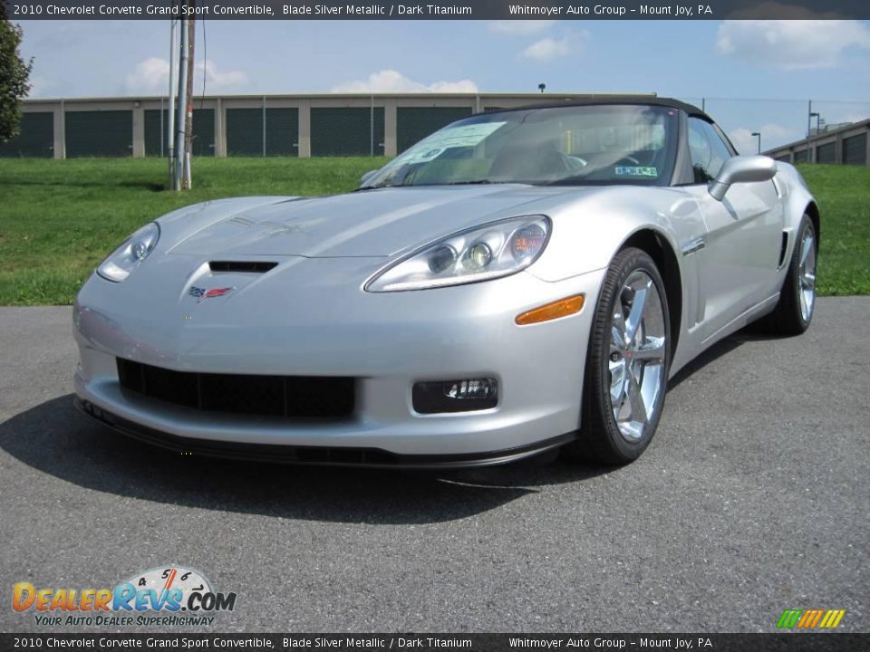 2010 Chevrolet Corvette Grand Sport Convertible Blade Silver Metallic / Dark Titanium Photo #3