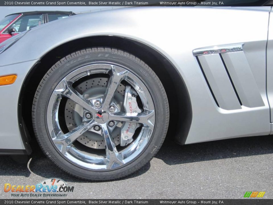 2010 Chevrolet Corvette Grand Sport Convertible Blade Silver Metallic / Dark Titanium Photo #4