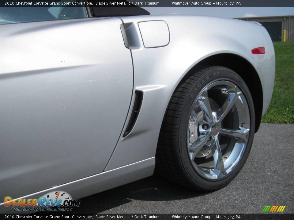 2010 Chevrolet Corvette Grand Sport Convertible Blade Silver Metallic / Dark Titanium Photo #6