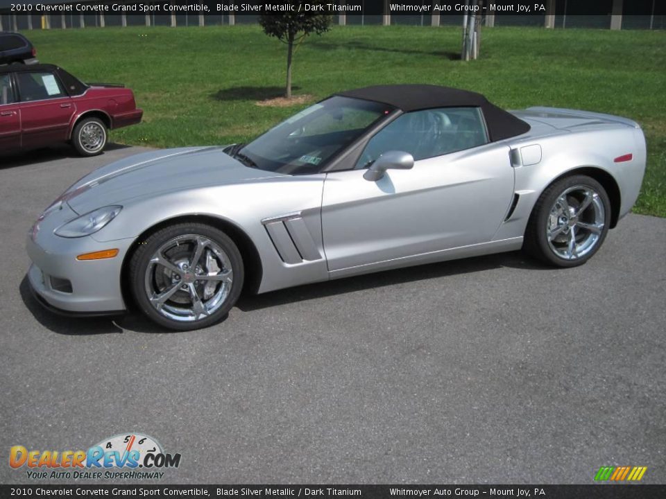 2010 Chevrolet Corvette Grand Sport Convertible Blade Silver Metallic / Dark Titanium Photo #7