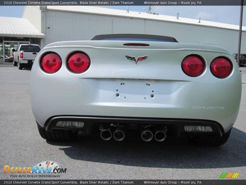 2010 Chevrolet Corvette Grand Sport Convertible Blade Silver Metallic / Dark Titanium Photo #9