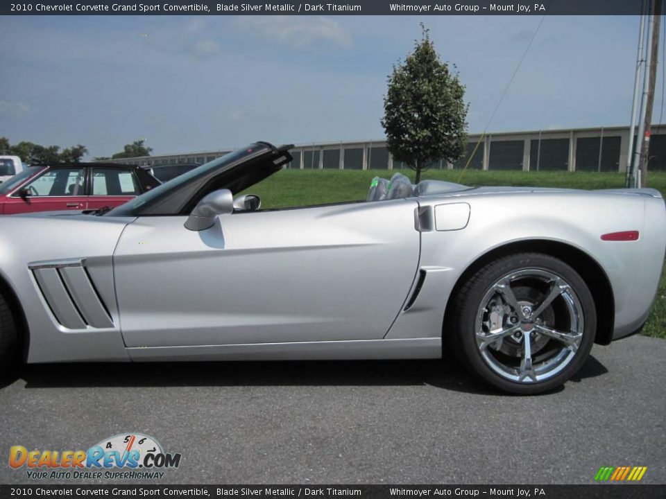 2010 Chevrolet Corvette Grand Sport Convertible Blade Silver Metallic / Dark Titanium Photo #16