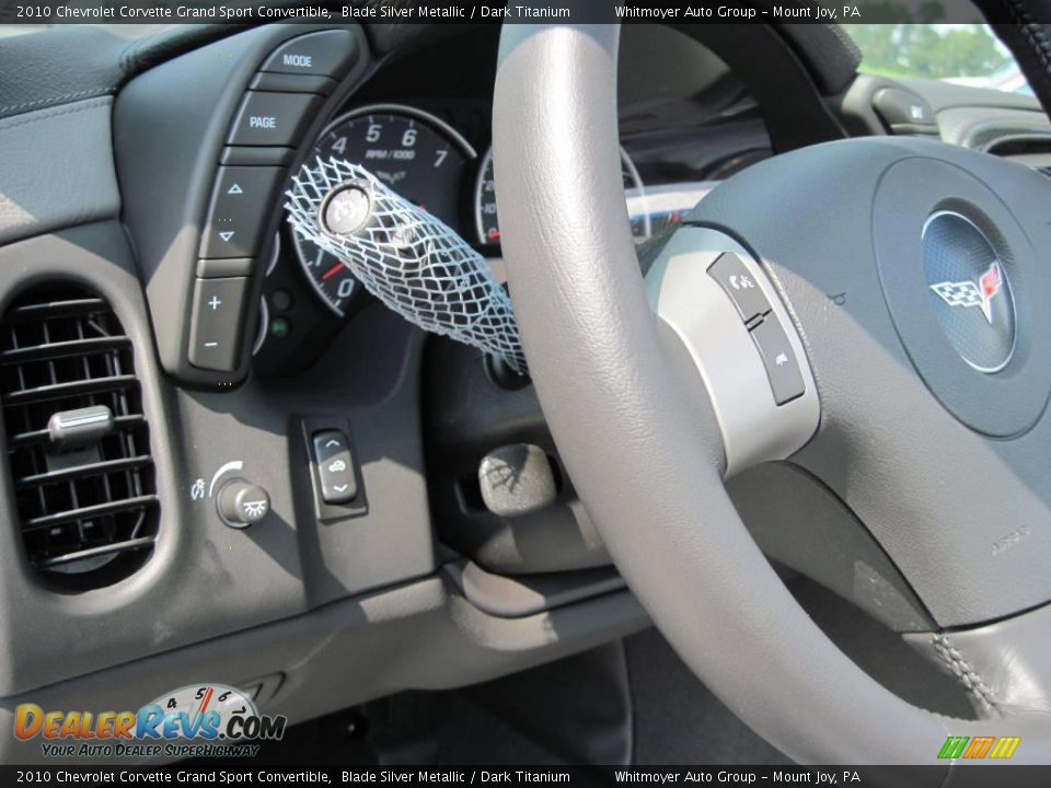 2010 Chevrolet Corvette Grand Sport Convertible Blade Silver Metallic / Dark Titanium Photo #24