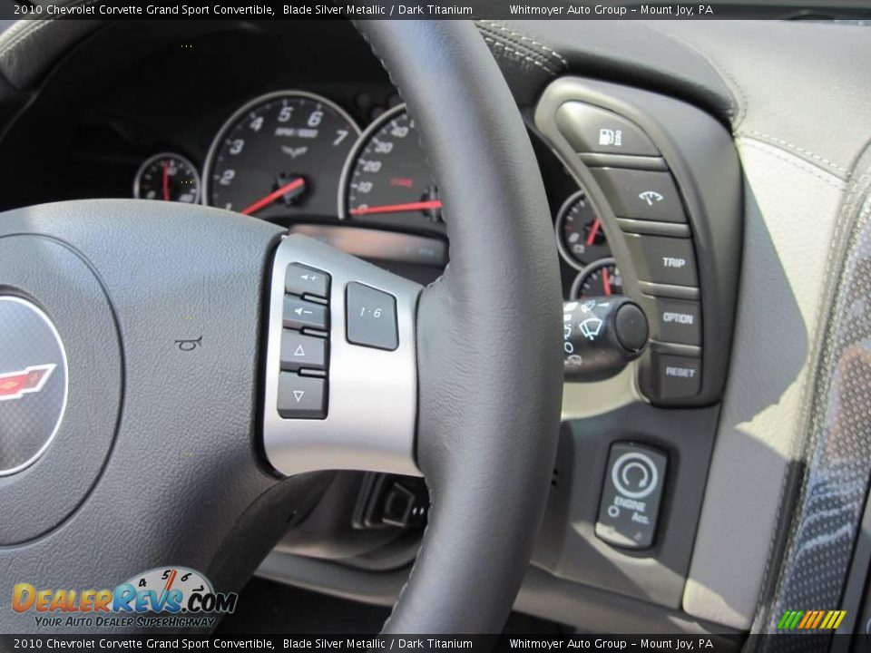 2010 Chevrolet Corvette Grand Sport Convertible Blade Silver Metallic / Dark Titanium Photo #25