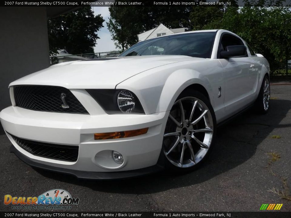 2007 Ford Mustang Shelby GT500 Coupe Performance White / Black Leather Photo #2