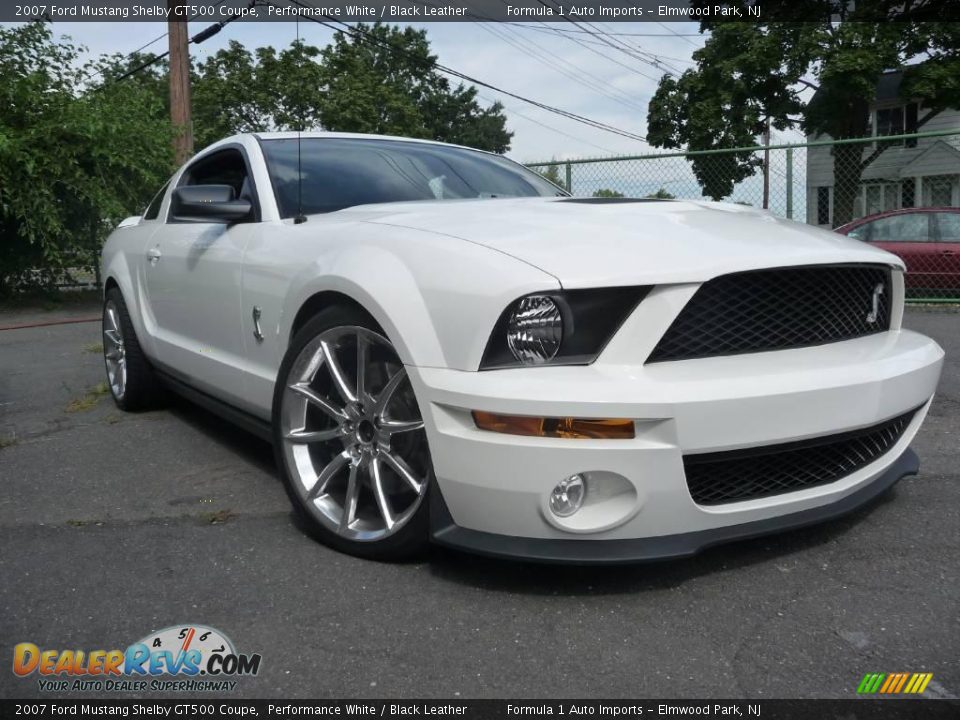 2007 Ford Mustang Shelby GT500 Coupe Performance White / Black Leather Photo #3