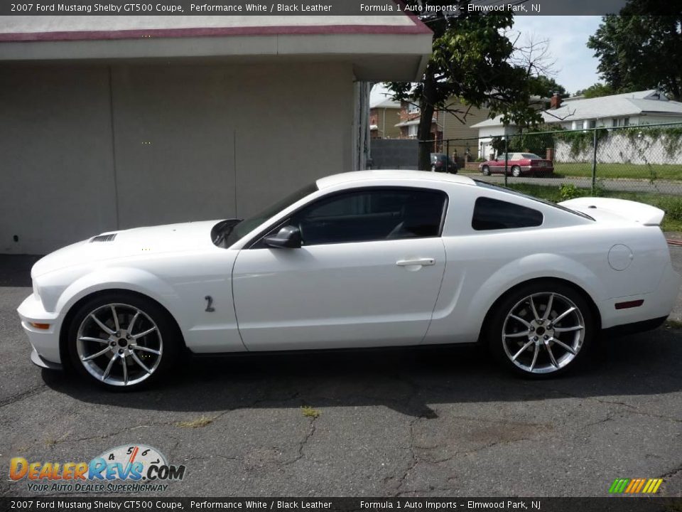 2007 Ford Mustang Shelby GT500 Coupe Performance White / Black Leather Photo #4