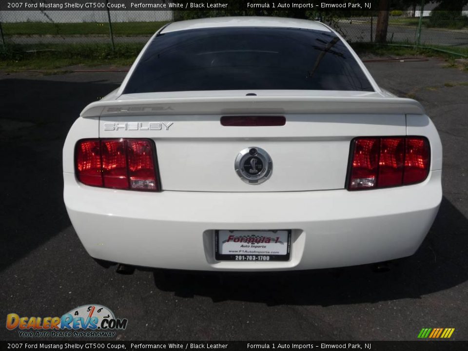 2007 Ford Mustang Shelby GT500 Coupe Performance White / Black Leather Photo #6