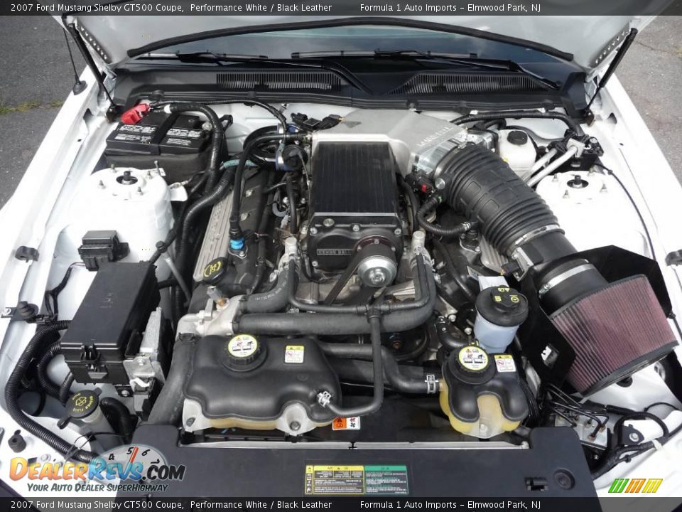 2007 Ford Mustang Shelby GT500 Coupe Performance White / Black Leather Photo #7