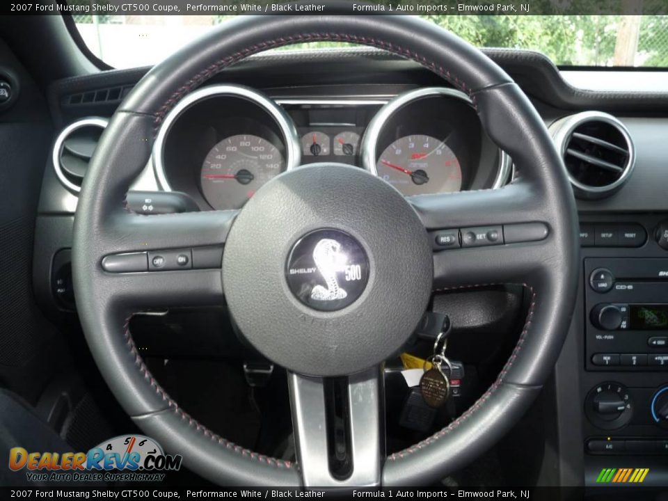 2007 Ford Mustang Shelby GT500 Coupe Steering Wheel Photo #13