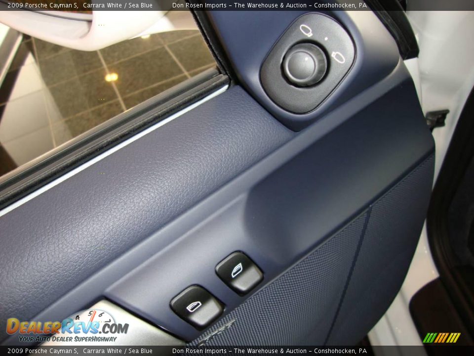 2009 Porsche Cayman S Carrara White / Sea Blue Photo #10