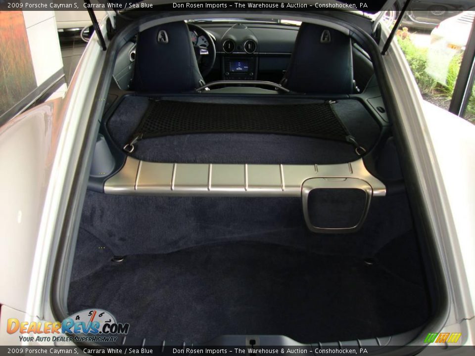 2009 Porsche Cayman S Carrara White / Sea Blue Photo #16