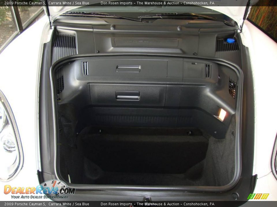 2009 Porsche Cayman S Carrara White / Sea Blue Photo #18