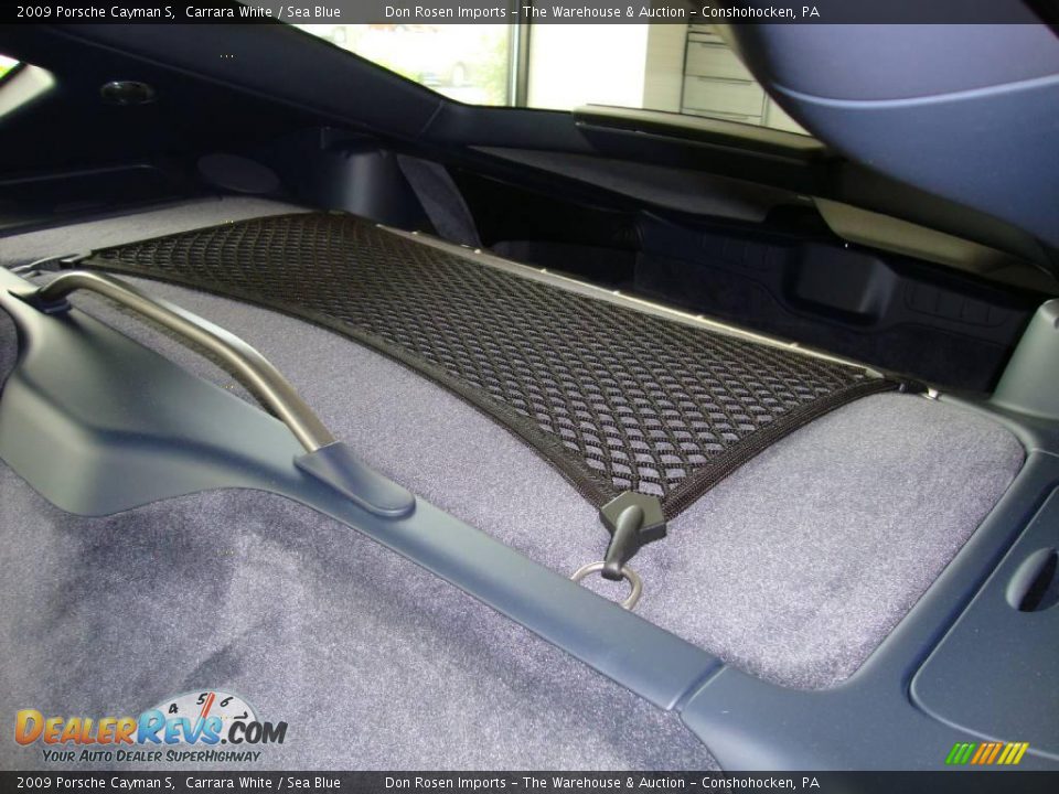 2009 Porsche Cayman S Carrara White / Sea Blue Photo #21