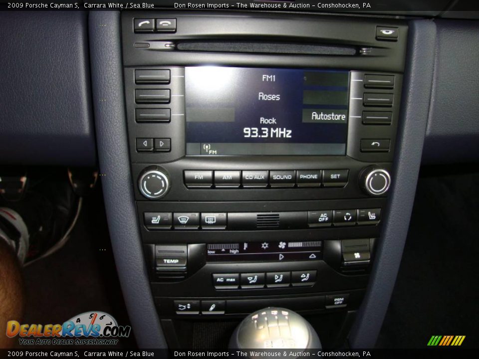 2009 Porsche Cayman S Carrara White / Sea Blue Photo #24