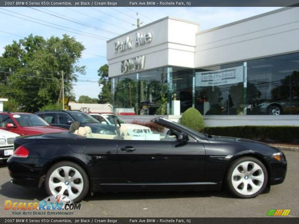 2007 BMW 6 Series 650i Convertible Jet Black / Cream Beige Photo #1