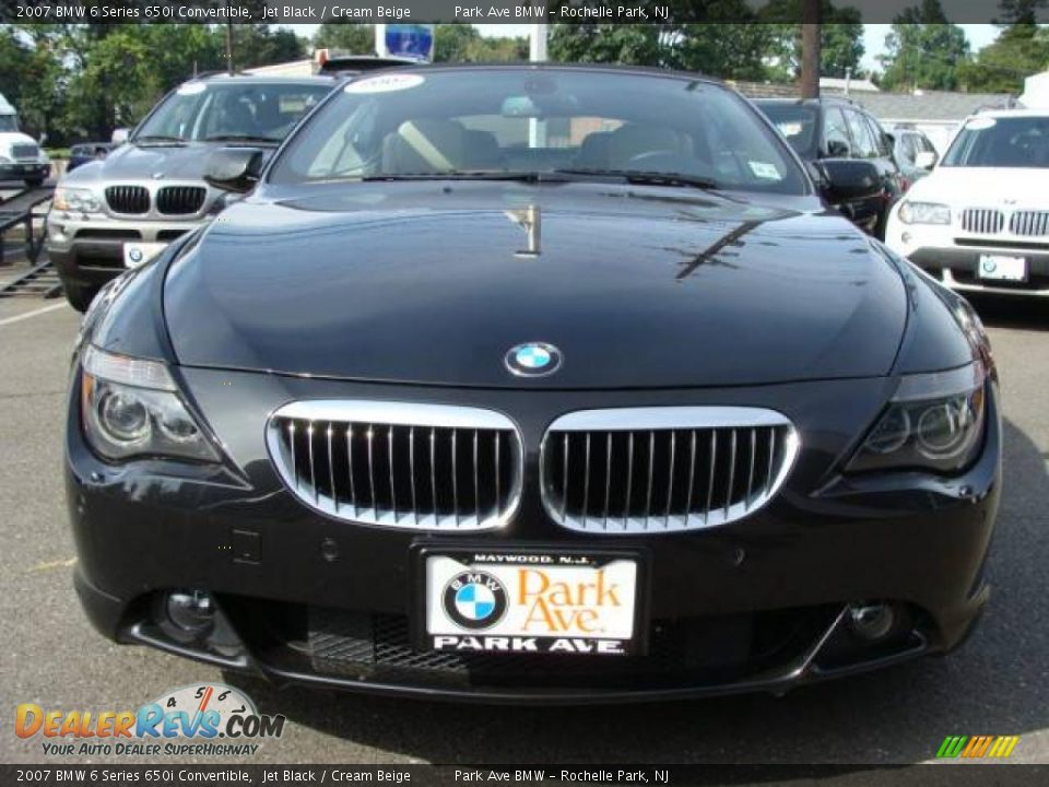 2007 BMW 6 Series 650i Convertible Jet Black / Cream Beige Photo #5