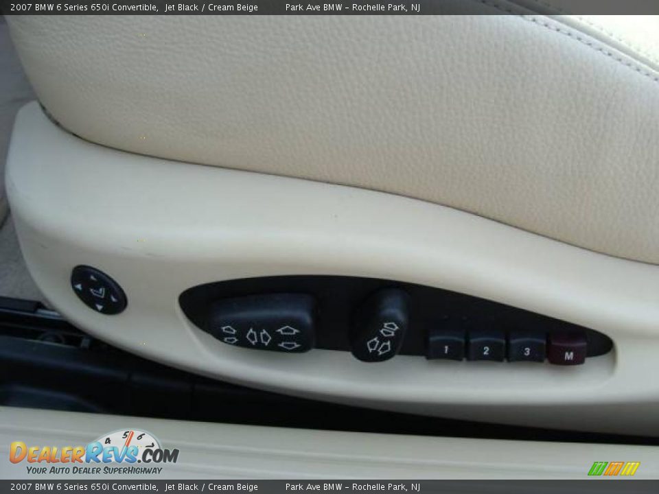 2007 BMW 6 Series 650i Convertible Jet Black / Cream Beige Photo #18