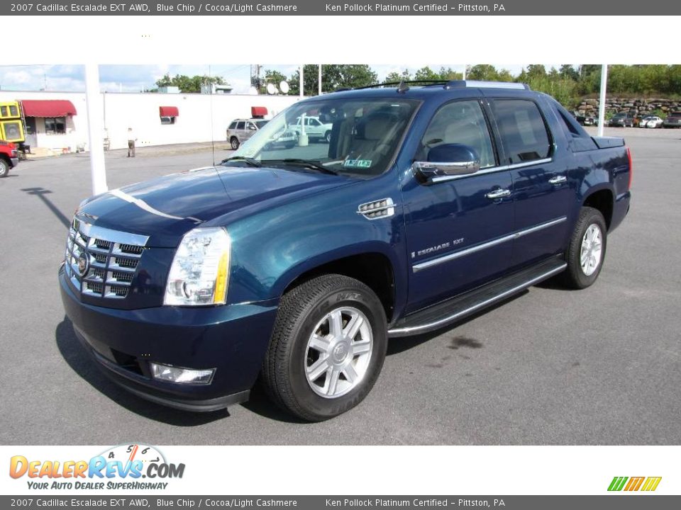 2007 Cadillac Escalade EXT AWD Blue Chip / Cocoa/Light Cashmere Photo #1
