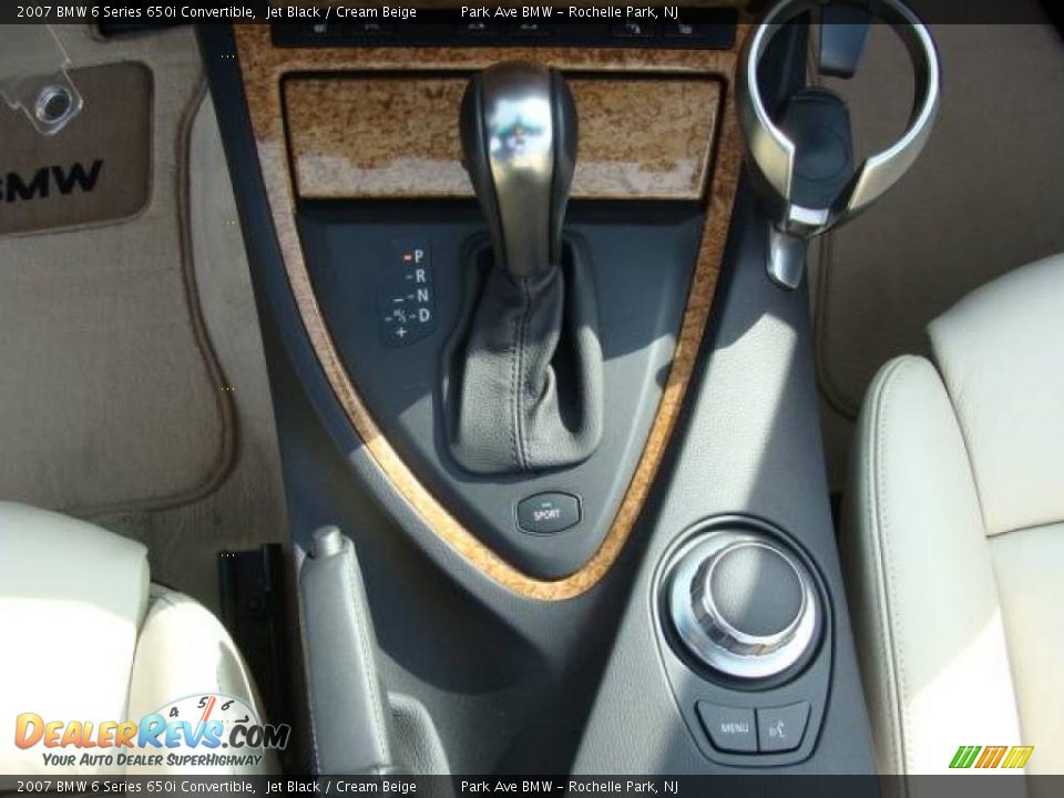 2007 BMW 6 Series 650i Convertible Jet Black / Cream Beige Photo #23