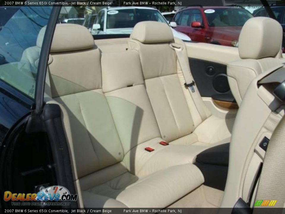 2007 BMW 6 Series 650i Convertible Jet Black / Cream Beige Photo #27