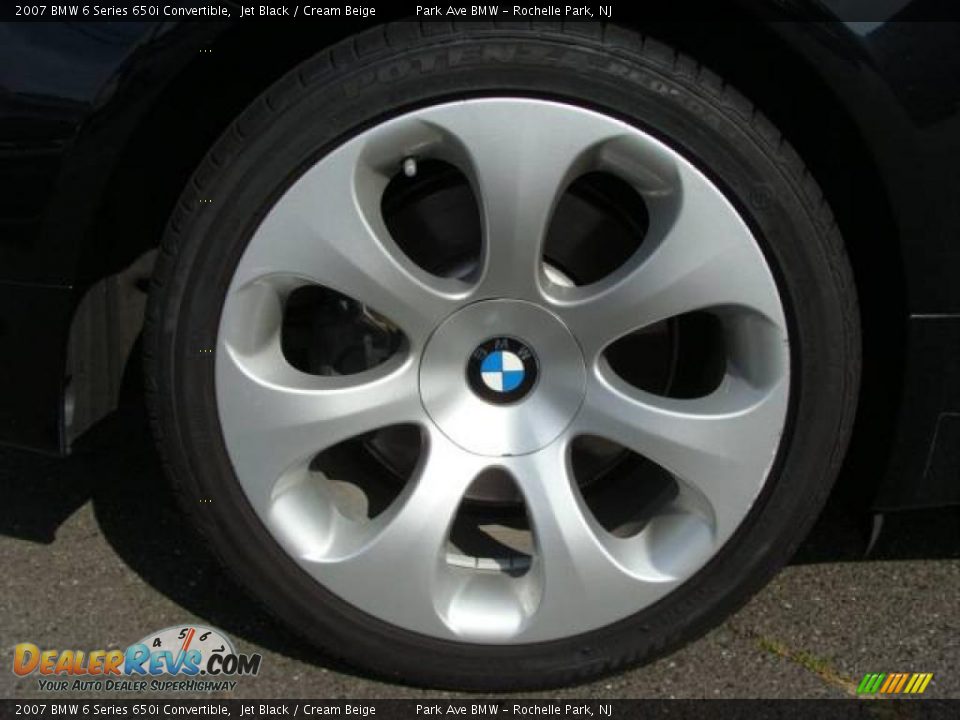 2007 BMW 6 Series 650i Convertible Jet Black / Cream Beige Photo #28