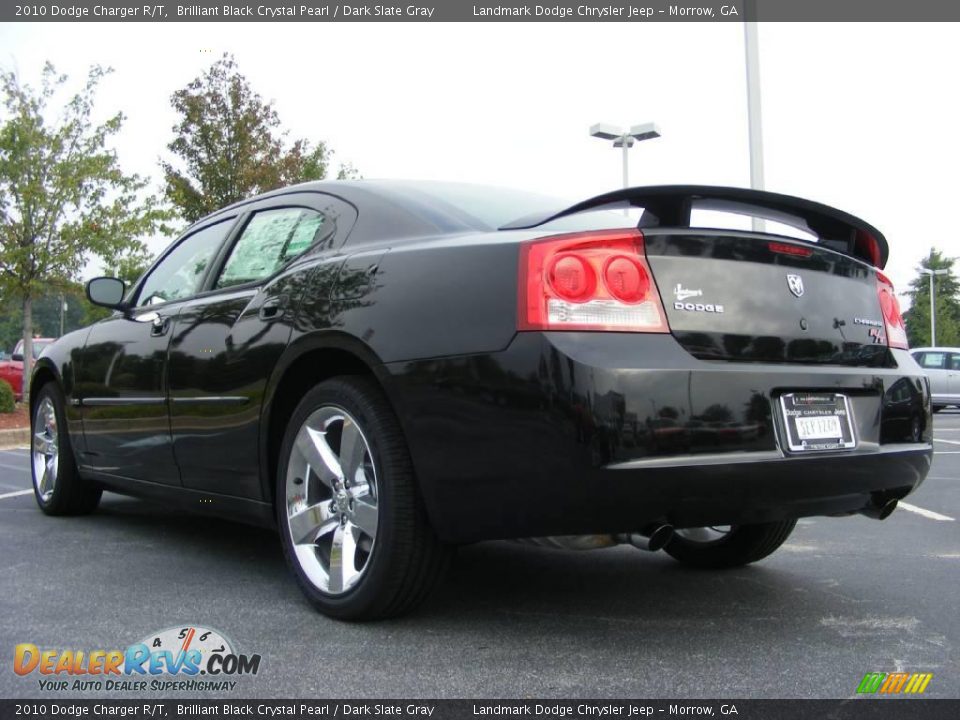 2010 Dodge Charger R/T Brilliant Black Crystal Pearl / Dark Slate Gray Photo #2