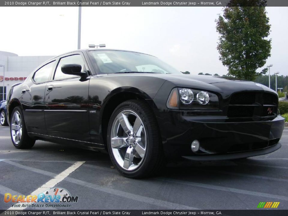 2010 Dodge Charger R/T Brilliant Black Crystal Pearl / Dark Slate Gray Photo #4
