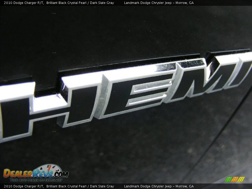2010 Dodge Charger R/T Brilliant Black Crystal Pearl / Dark Slate Gray Photo #7