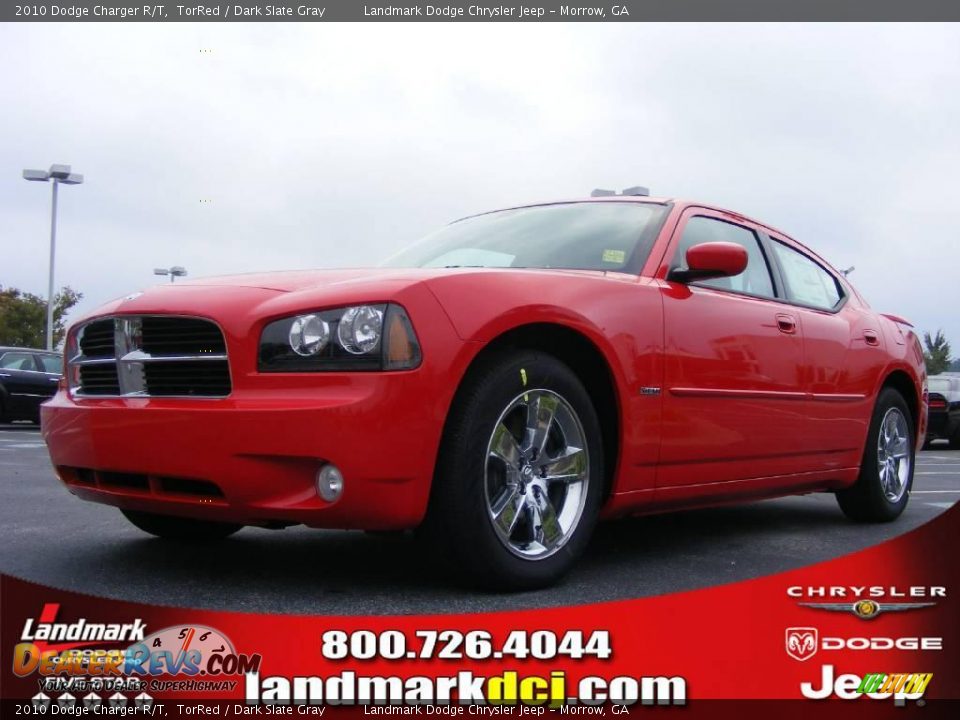 2010 Dodge Charger R/T TorRed / Dark Slate Gray Photo #1